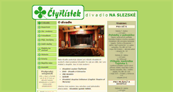 Desktop Screenshot of divadloctyrlistek.cz